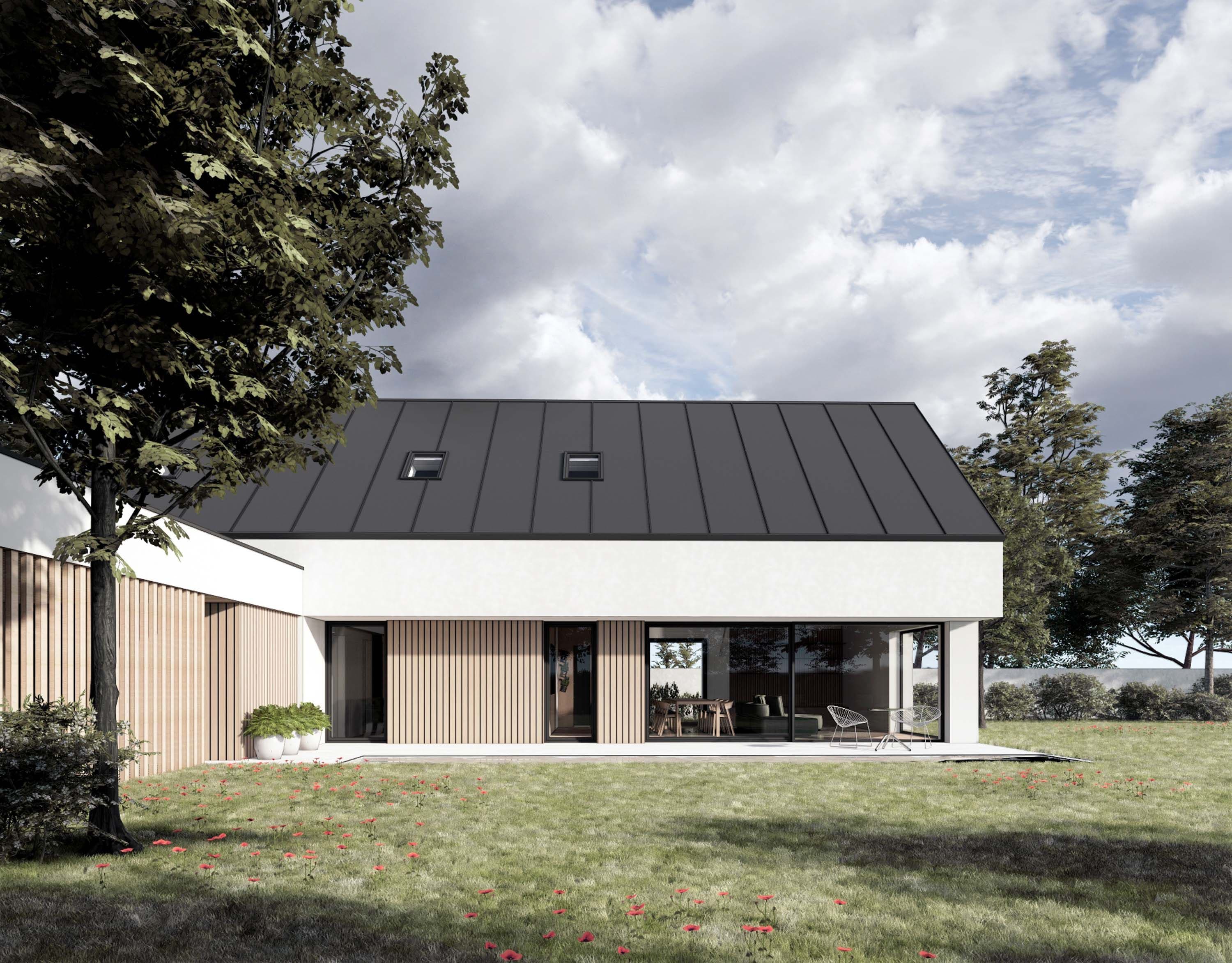 dům s otevřeným stropem